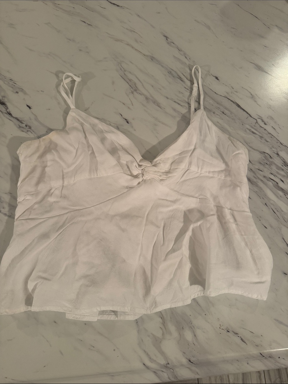 White Women's Spaghetti Strap Camisole Top
